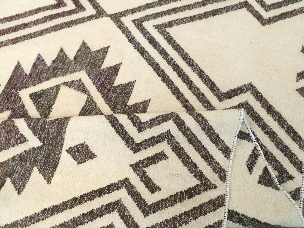 Contemporary Handmade Turkish Flatweave Kilim, No.29164 - Gsblank