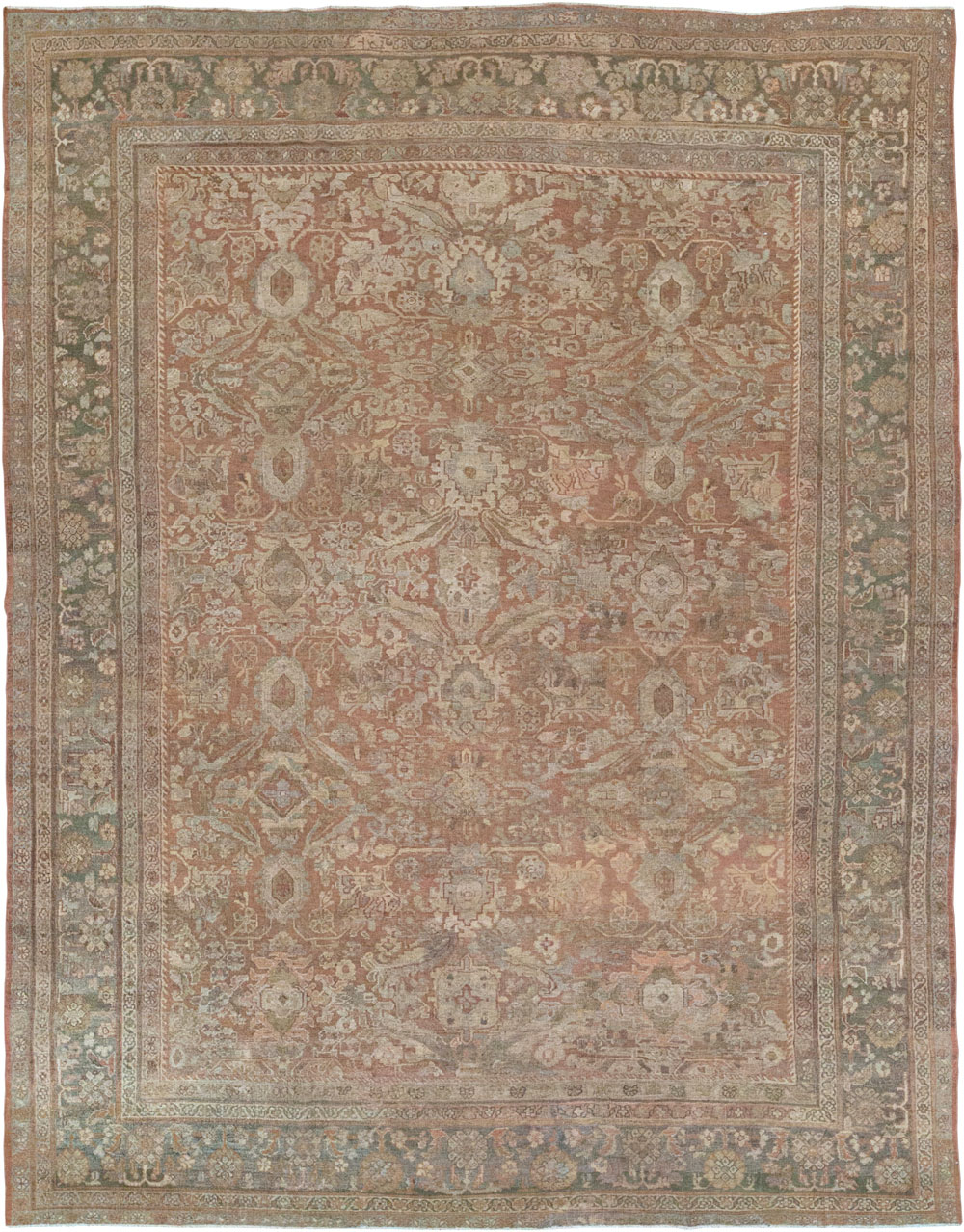 Vintage Persian Mahal Room Size Carpet, No.29190 - Gsblank