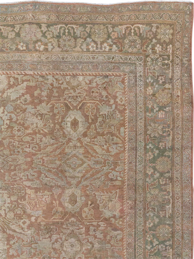 Vintage Persian Mahal Room Size Carpet, No.29190 - Gsblank