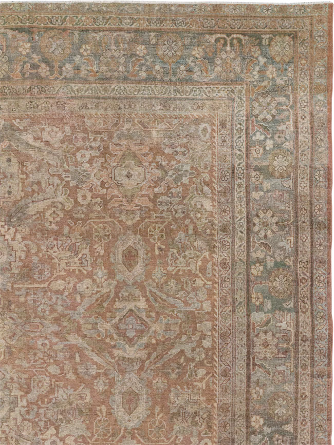 Vintage Persian Mahal Room Size Carpet, No.29190 - Gsblank
