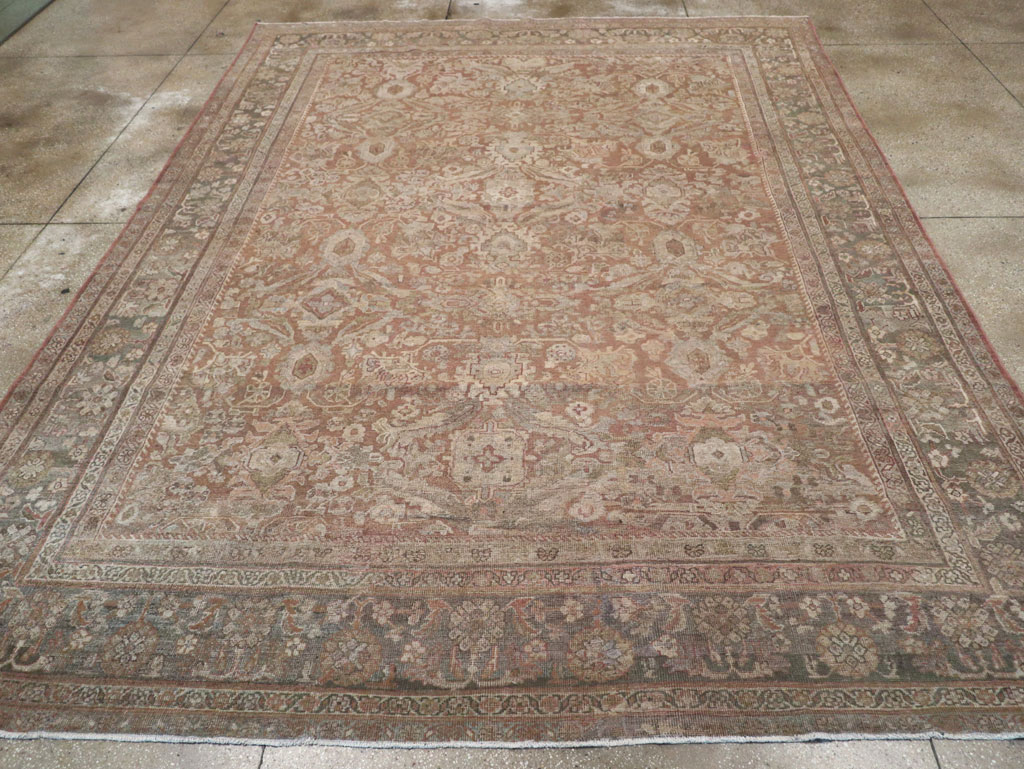Vintage Persian Mahal Room Size Carpet, No.29190 - Gsblank