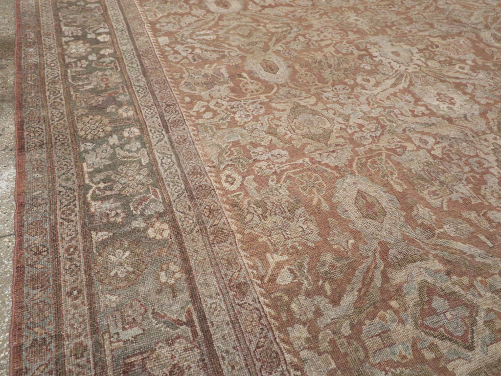 Vintage Persian Mahal Room Size Carpet, No.29190 - Gsblank