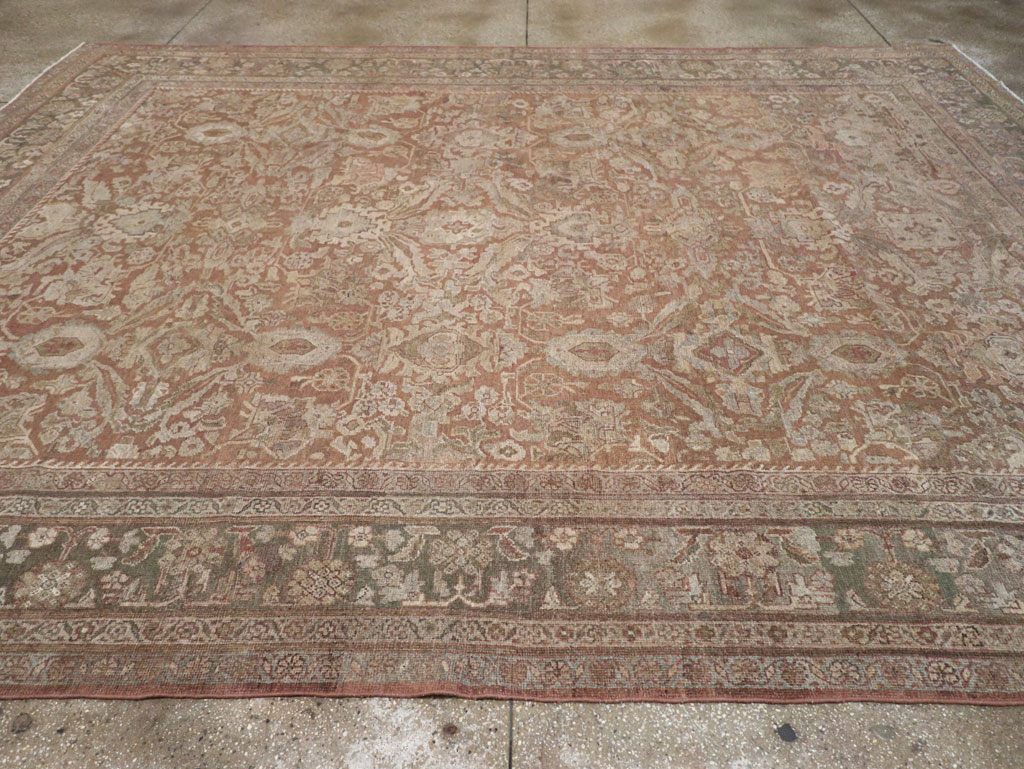Vintage Persian Mahal Room Size Carpet, No.29190 - Gsblank