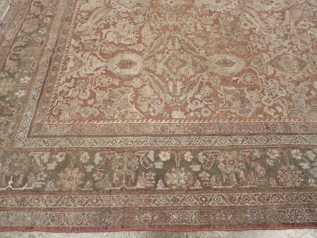 Vintage Persian Mahal Room Size Carpet, No.29190 - Gsblank
