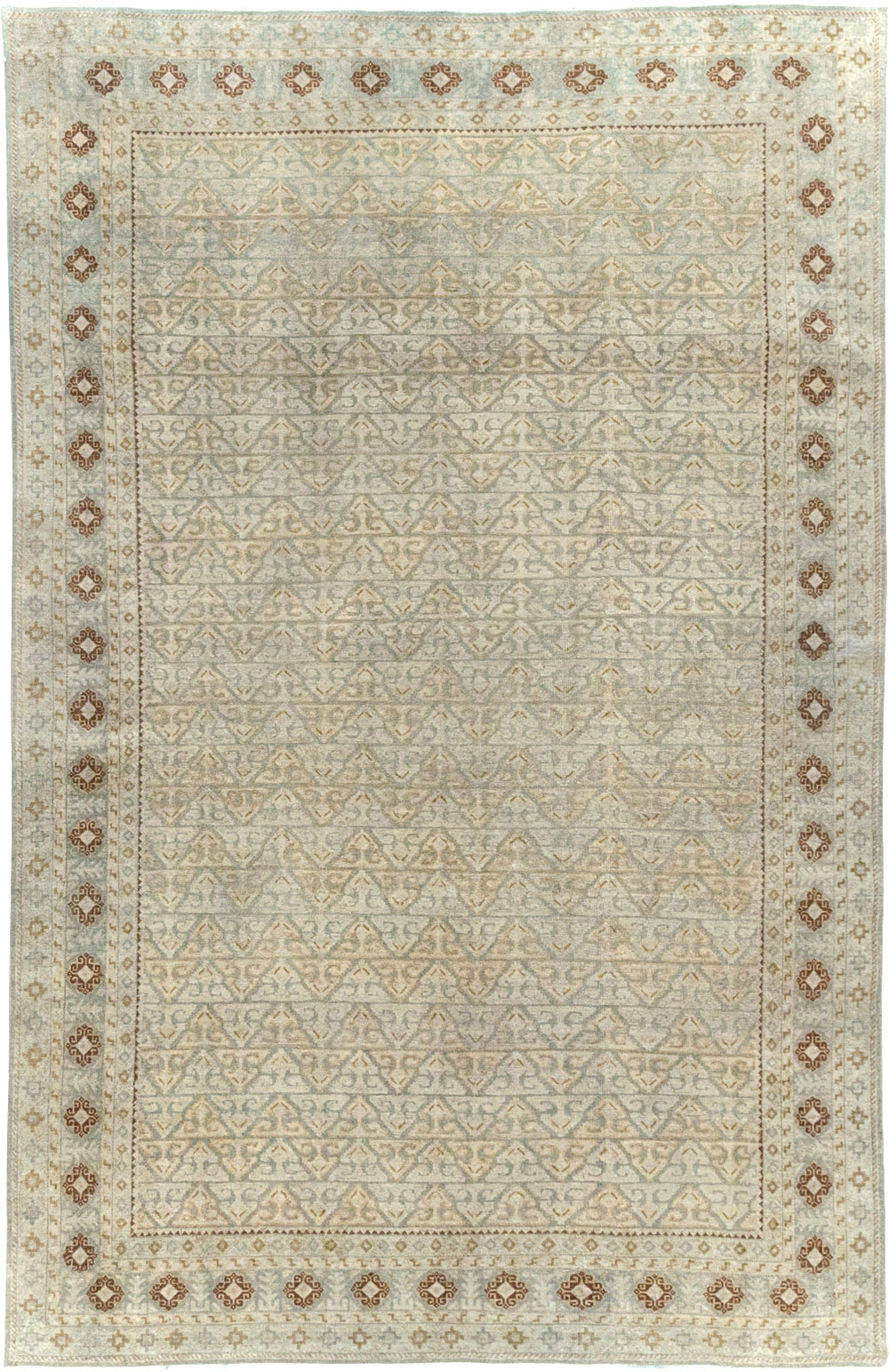 Vintage Persian Kashan Accent Carpet, No.29193 - Gsblank