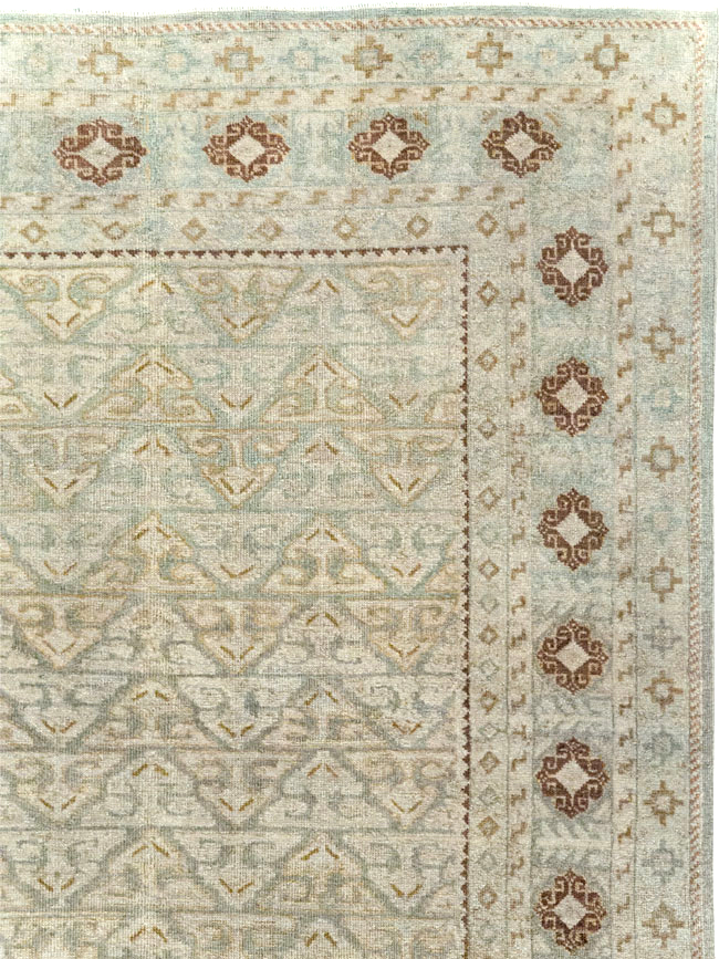 Vintage Persian Kashan Accent Carpet, No.29193 - Gsblank