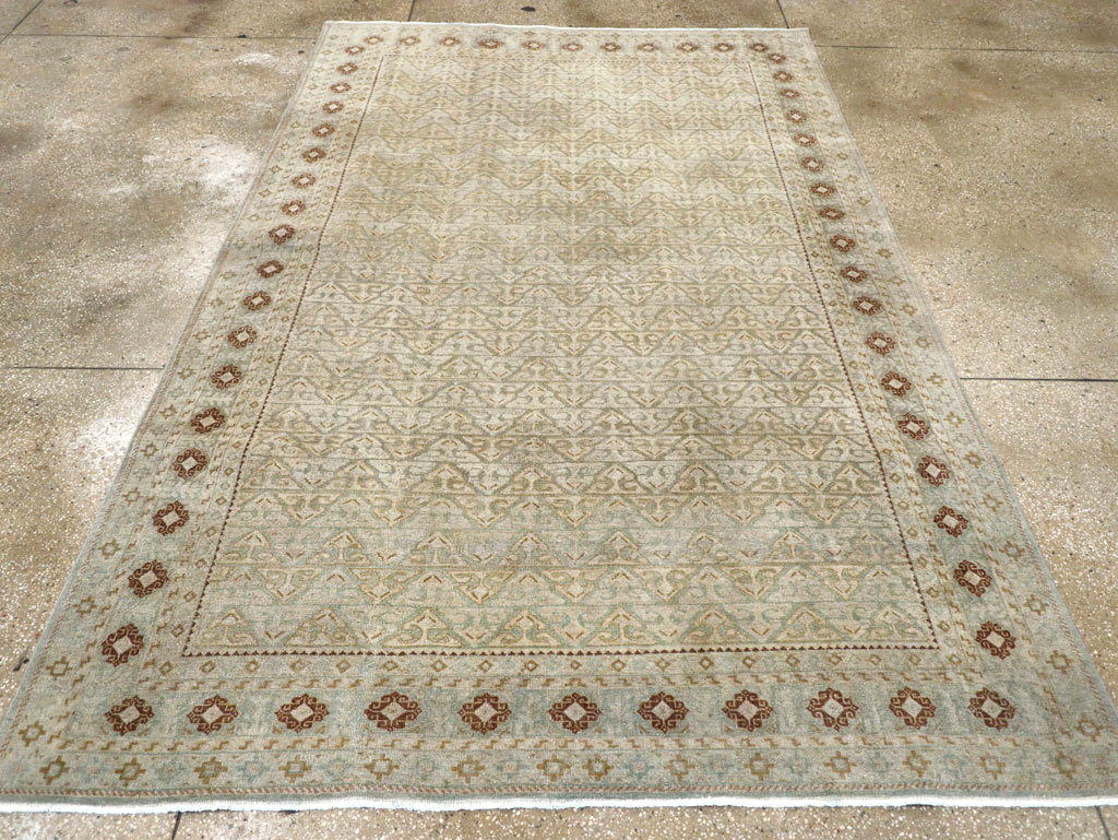 Vintage Persian Kashan Accent Carpet, No.29193 - Gsblank