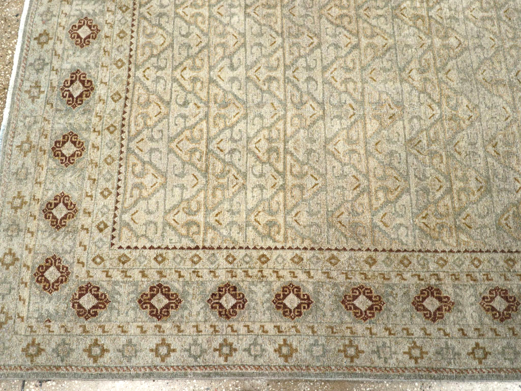 Vintage Persian Kashan Accent Carpet, No.29193 - Gsblank