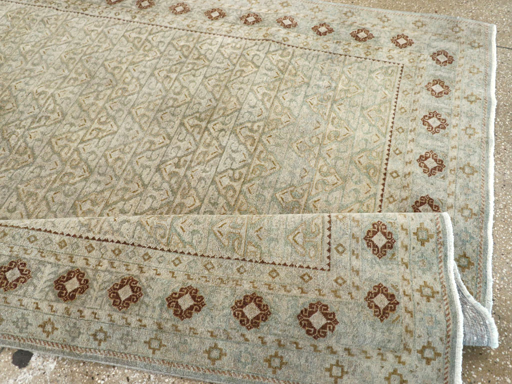 Vintage Persian Kashan Accent Carpet, No.29193 - Gsblank