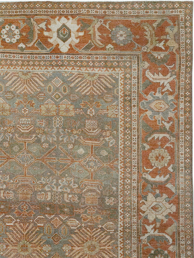 Antique Persian Mahal Room Size Carpet, No.29195 - Gsblank