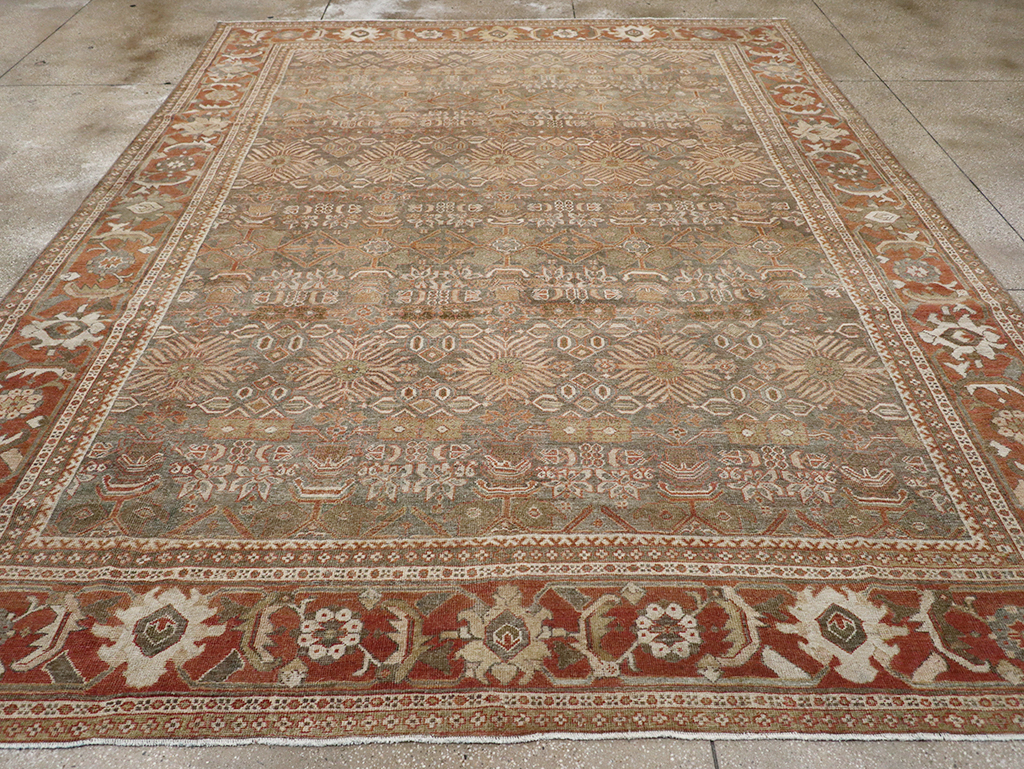 Antique Persian Mahal Room Size Carpet, No.29195 - Gsblank