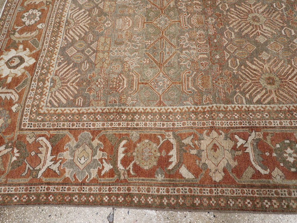 Antique Persian Mahal Room Size Carpet, No.29195 - Gsblank