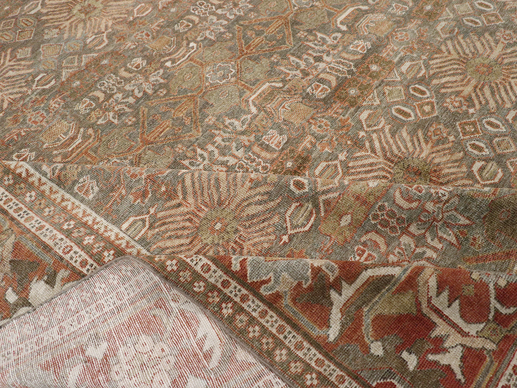 Antique Persian Mahal Room Size Carpet, No.29195 - Gsblank