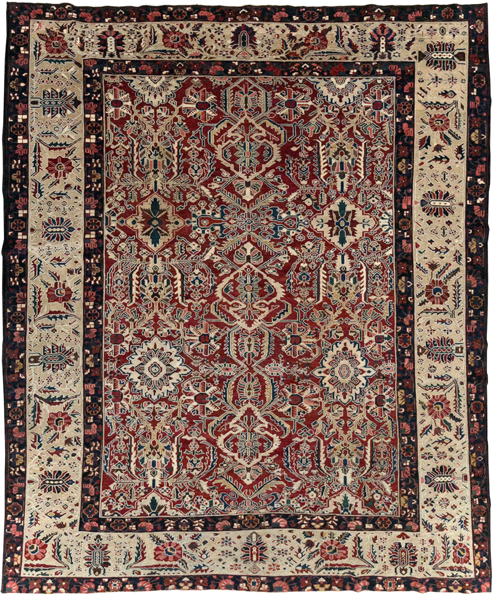 Vintage Persian Bakhtiari Tribal Room Size Carpet, No.29197 - Gsblank