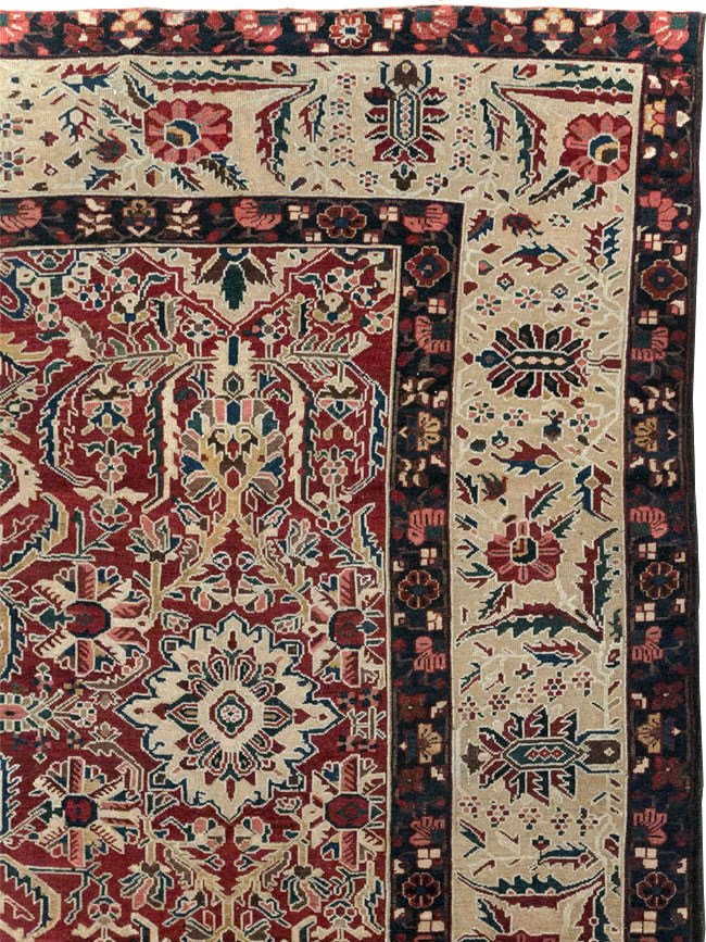 Vintage Persian Bakhtiari Tribal Room Size Carpet, No.29197 - Gsblank