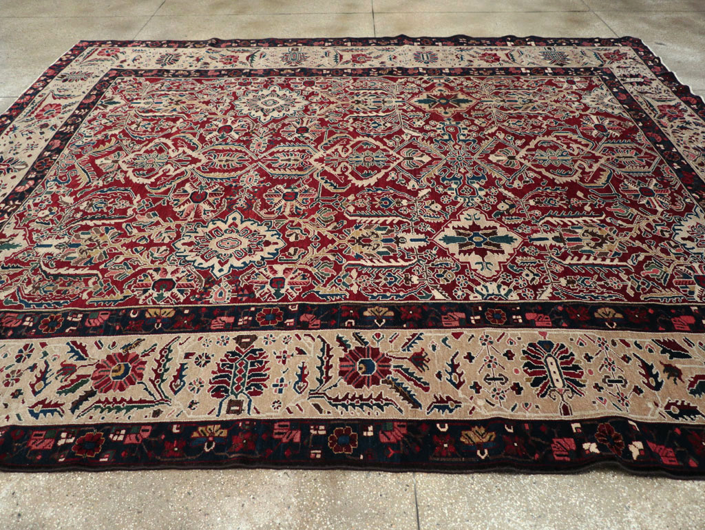 Vintage Persian Bakhtiari Tribal Room Size Carpet, No.29197 - Gsblank