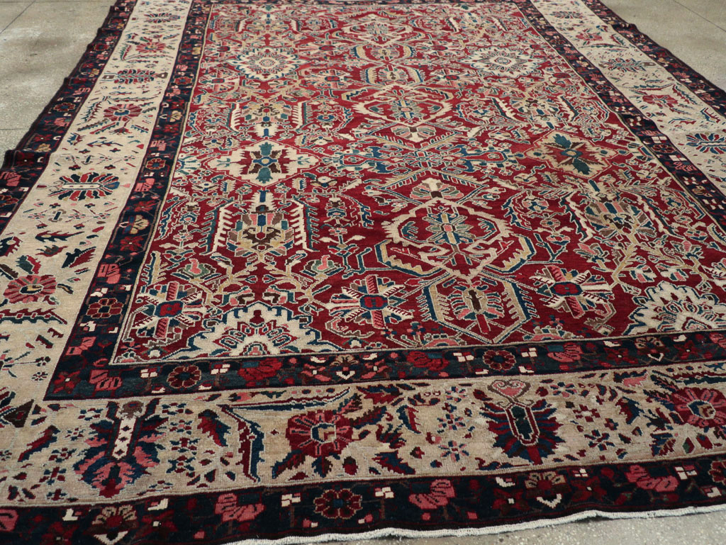 Vintage Persian Bakhtiari Tribal Room Size Carpet, No.29197 - Gsblank
