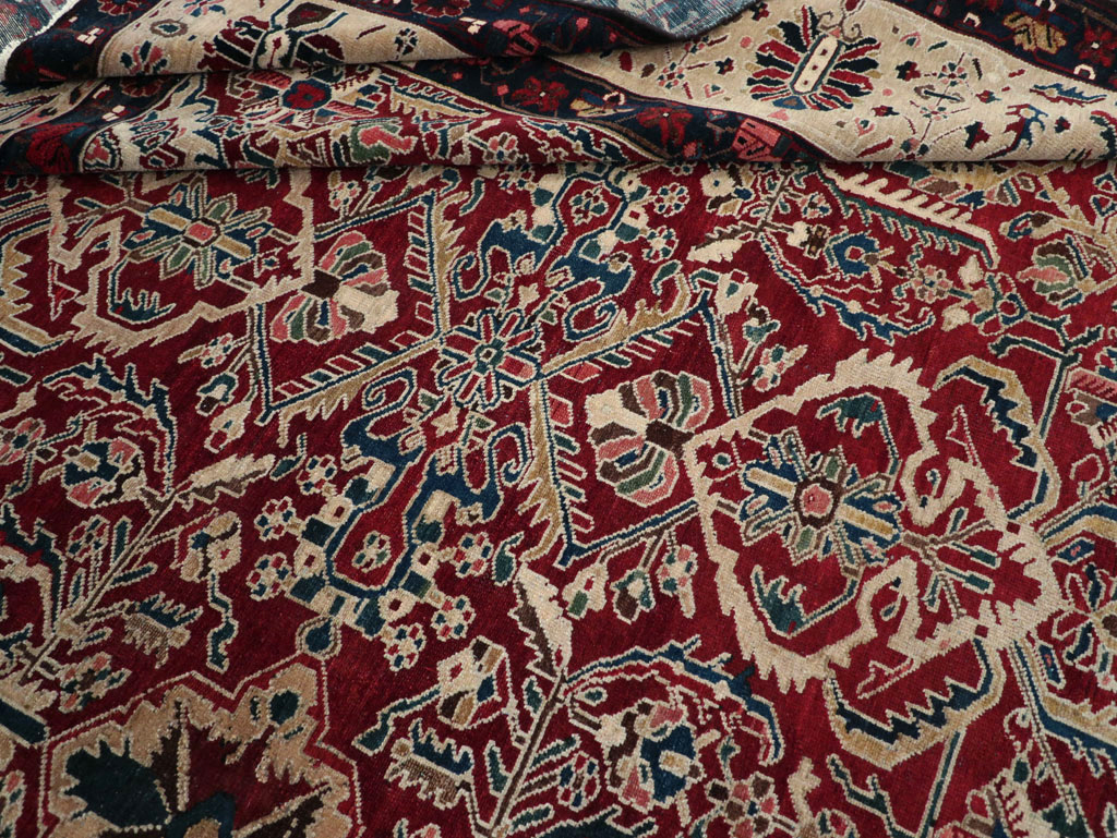 Vintage Persian Bakhtiari Tribal Room Size Carpet, No.29197 - Gsblank