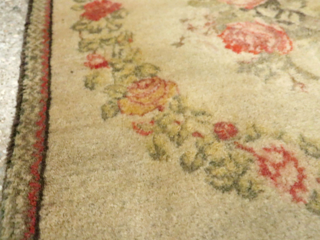 Antique Persian Kashan Throw Rug (Pair: 2 of 2), No.29213 - Gsblank