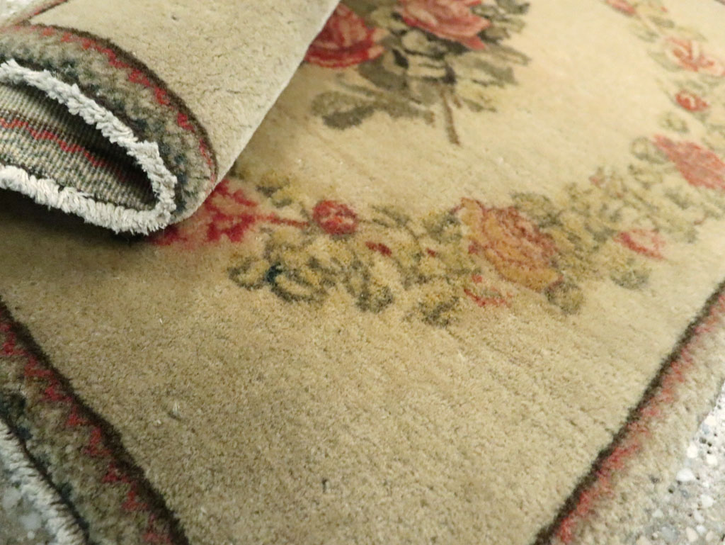 Antique Persian Kashan Throw Rug (Pair: 2 of 2), No.29213 - Gsblank