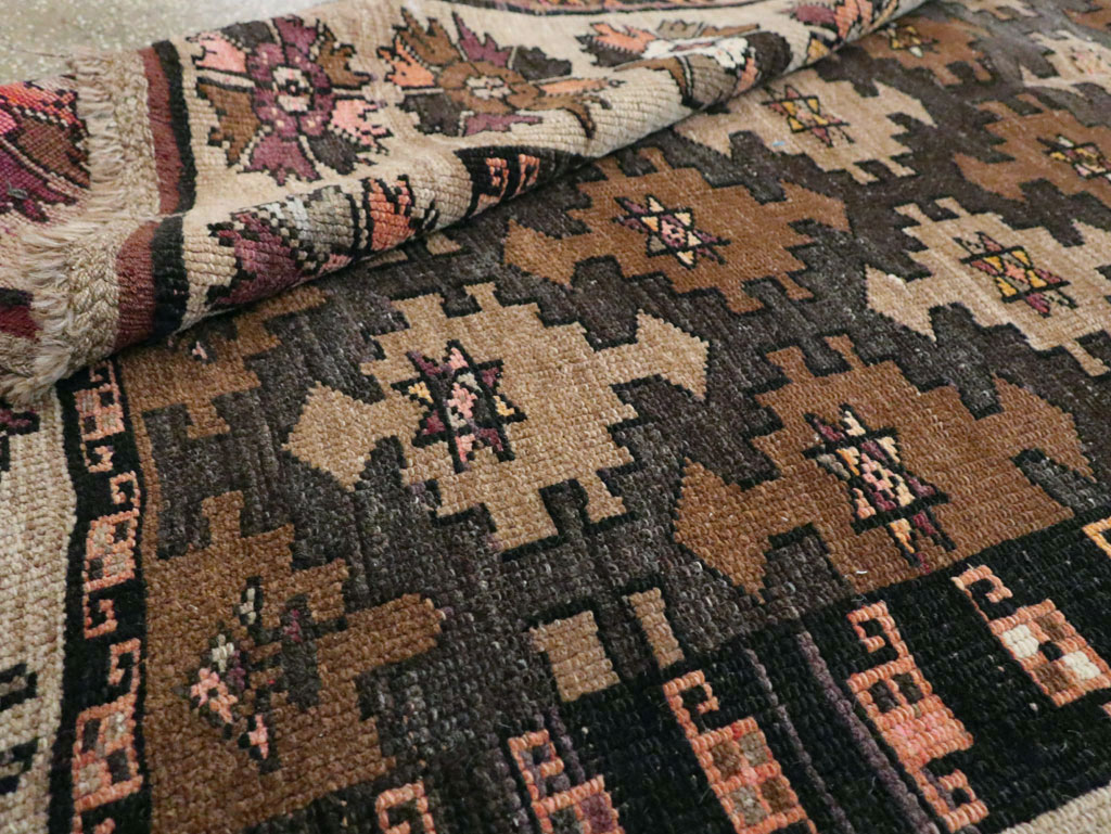 Vintage Turkish Anatolian Wide Gallery Runner, No.29223 - Gsblank