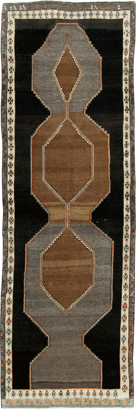 Vintage Turkish Anatolian Wide Gallery Runner, No.29229 - Gsblank