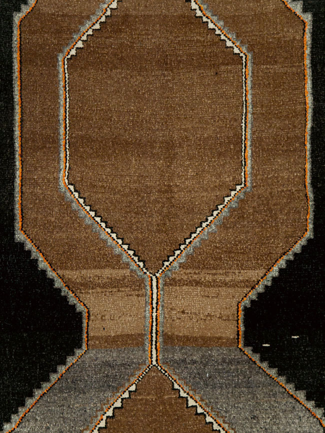 Vintage Turkish Anatolian Wide Gallery Runner, No.29229 - Gsblank