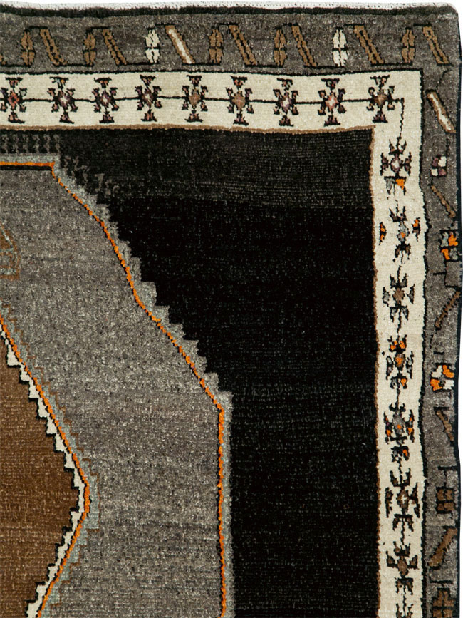 Vintage Turkish Anatolian Wide Gallery Runner, No.29229 - Gsblank