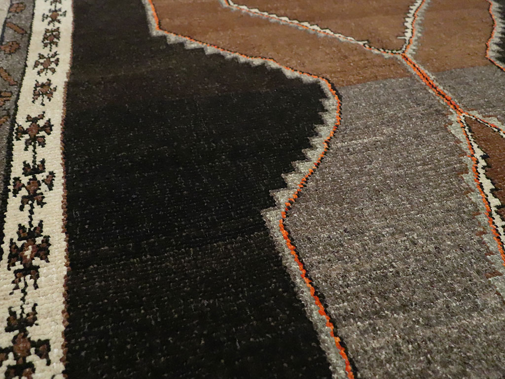 Vintage Turkish Anatolian Wide Gallery Runner, No.29229 - Gsblank