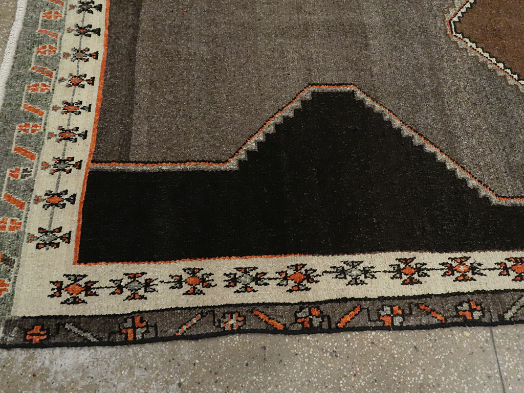 Vintage Turkish Anatolian Wide Gallery Runner, No.29229 - Gsblank