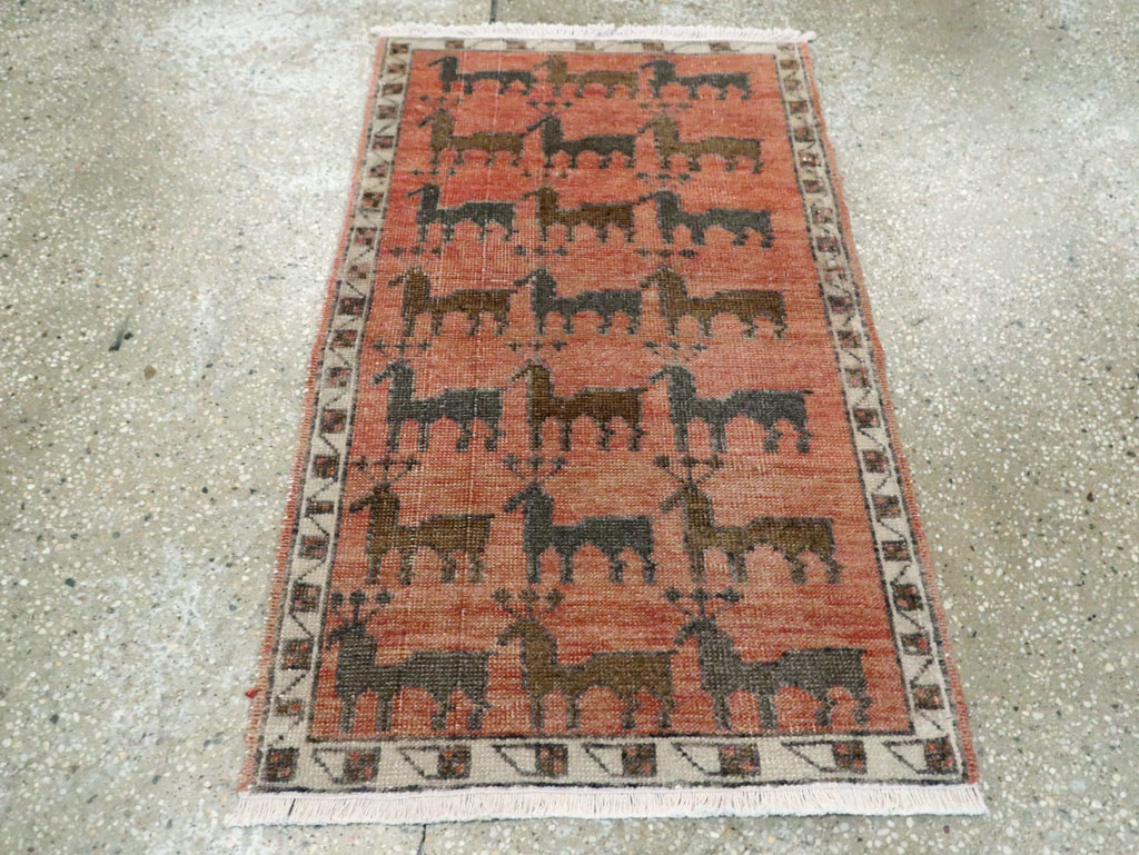 Vintage Anatolian Pictorial Rug, No.29230 - Gsblank