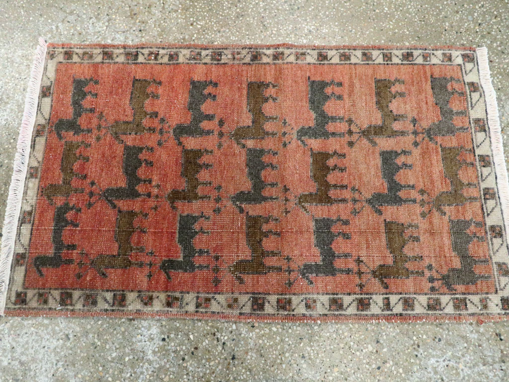 Vintage Anatolian Pictorial Rug, No.29230 - Gsblank