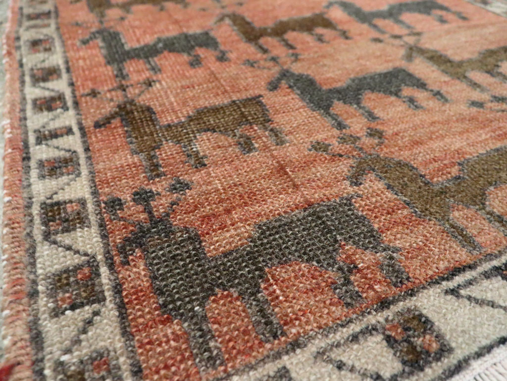 Vintage Anatolian Pictorial Rug, No.29230 - Gsblank