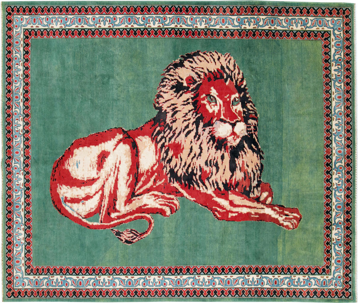 Modern Afghan Pictorial Carpet, No.29233 - Gsblank
