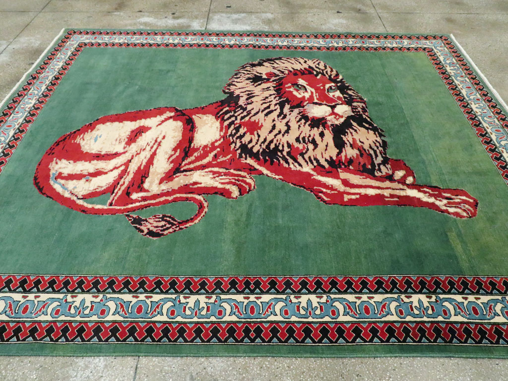Modern Afghan Pictorial Carpet, No.29233 - Gsblank