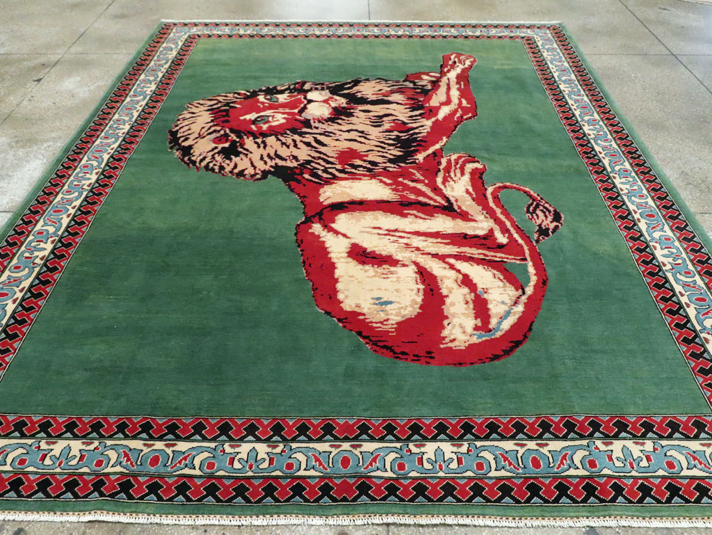 Modern Afghan Pictorial Carpet, No.29233 - Gsblank