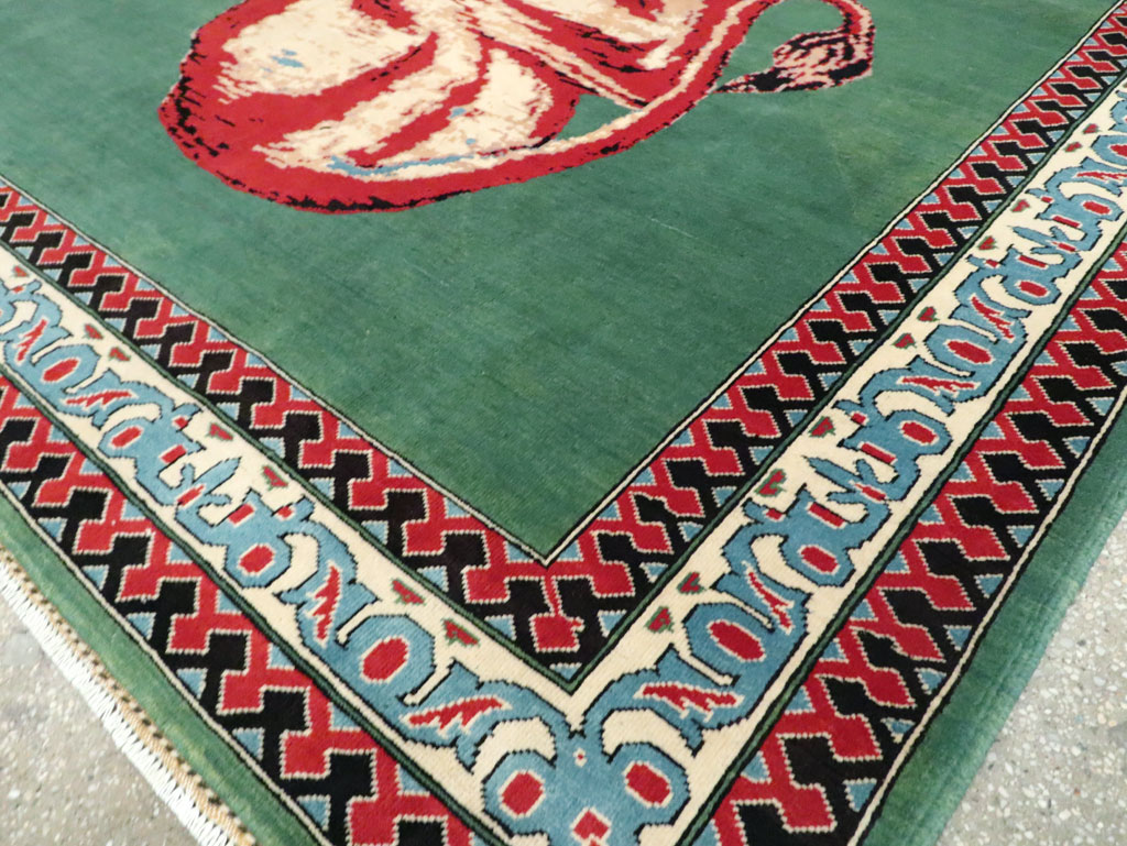 Modern Afghan Pictorial Carpet, No.29233 - Gsblank