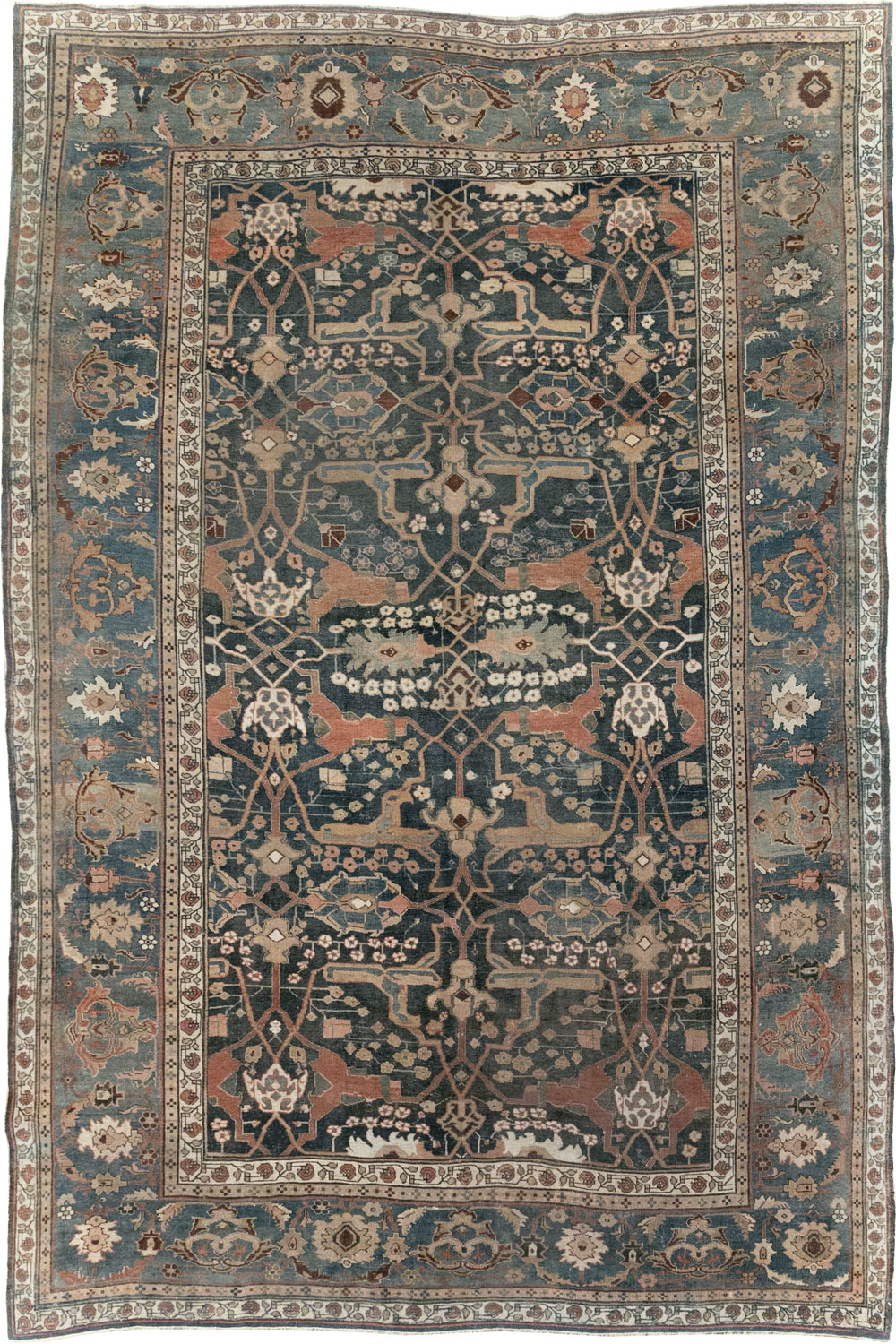 Antique Persian Bidjar Room Size Carpet, No.29237 - Gsblank
