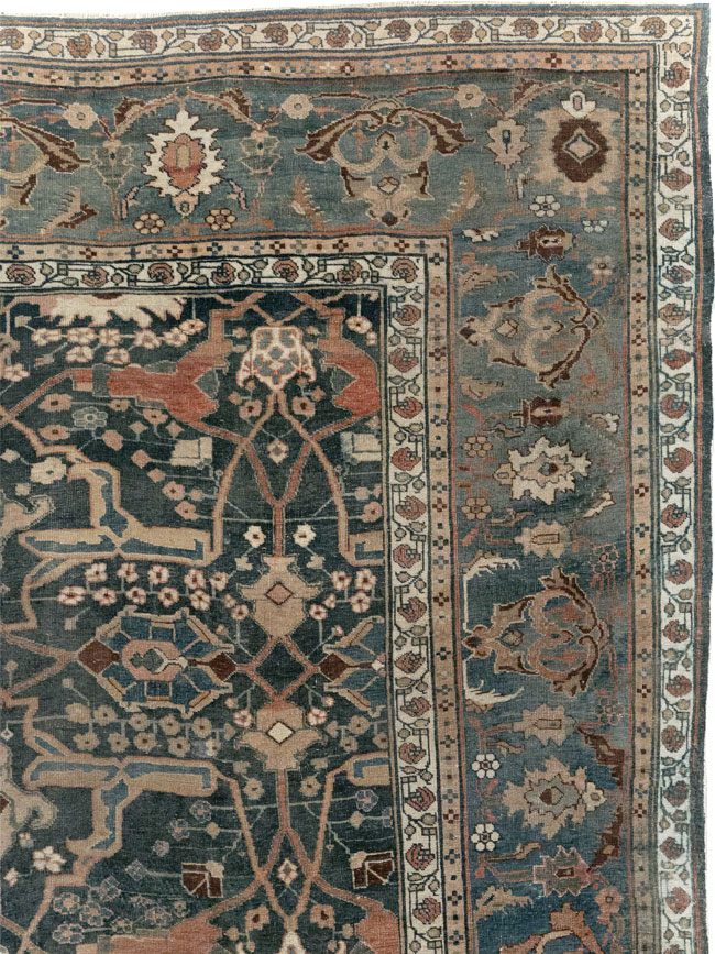 Antique Persian Bidjar Room Size Carpet, No.29237 - Gsblank