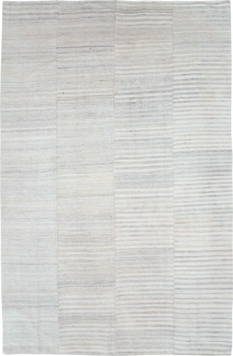 Vintage Turkish Flatweave Kilim Room Size Carpet, No.29244 - Gsblank