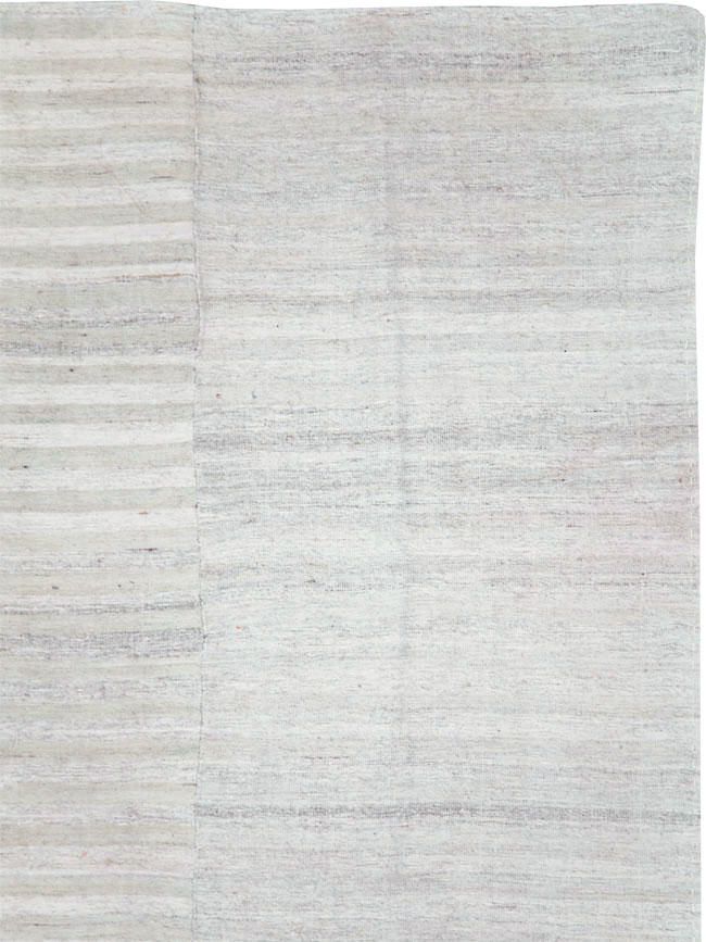 Vintage Turkish Flatweave Kilim Room Size Carpet, No.29244 - Gsblank