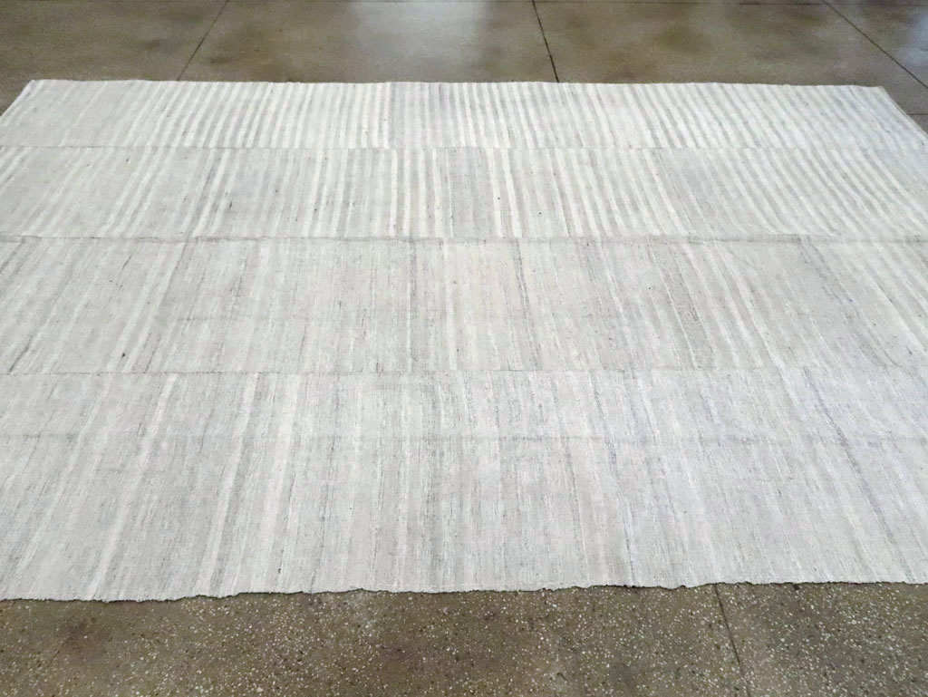 Vintage Turkish Flatweave Kilim Room Size Carpet, No.29244 - Gsblank