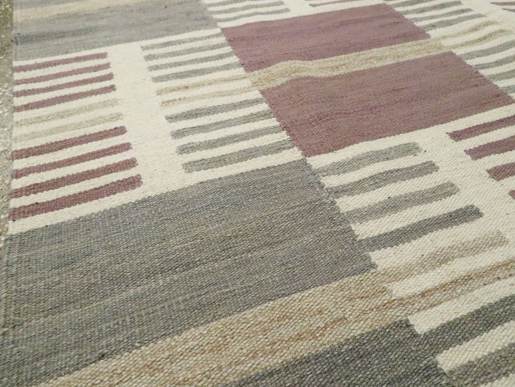 Modern Turkish Flatweave, No.29251 - Gsblank