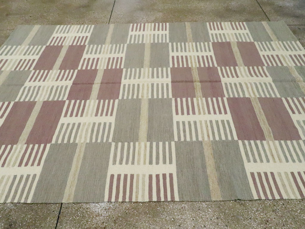 Modern Turkish Flatweave, No.29251 - Gsblank