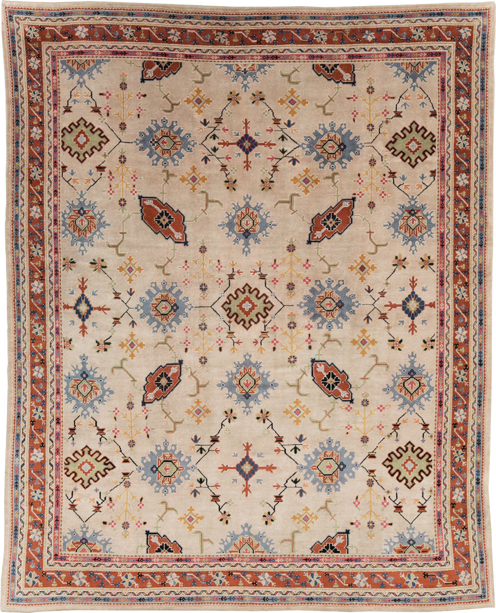 Vintage Turkish Oushak Large Room Size Carpet, No.29254 - Gsblank