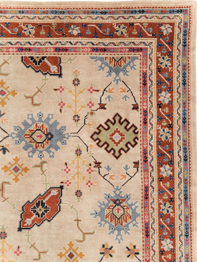 Vintage Turkish Oushak Large Room Size Carpet, No.29254 - Gsblank