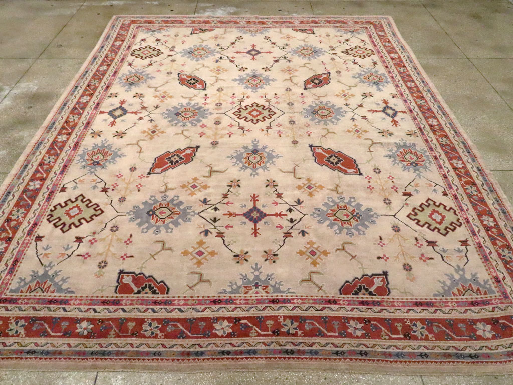 Vintage Turkish Oushak Large Room Size Carpet, No.29254 - Gsblank