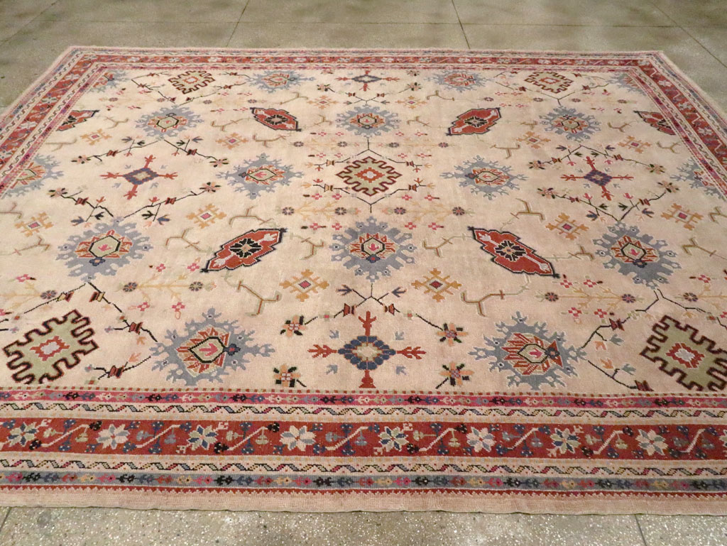 Vintage Turkish Oushak Large Room Size Carpet, No.29254 - Gsblank