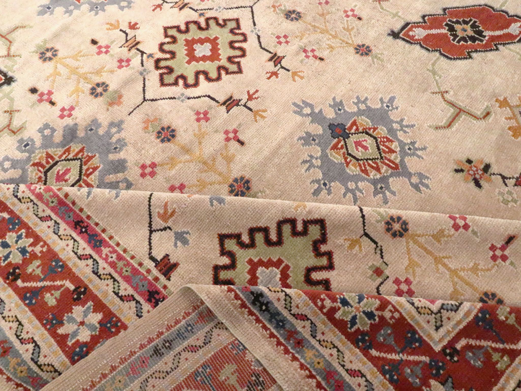 Vintage Turkish Oushak Large Room Size Carpet, No.29254 - Gsblank