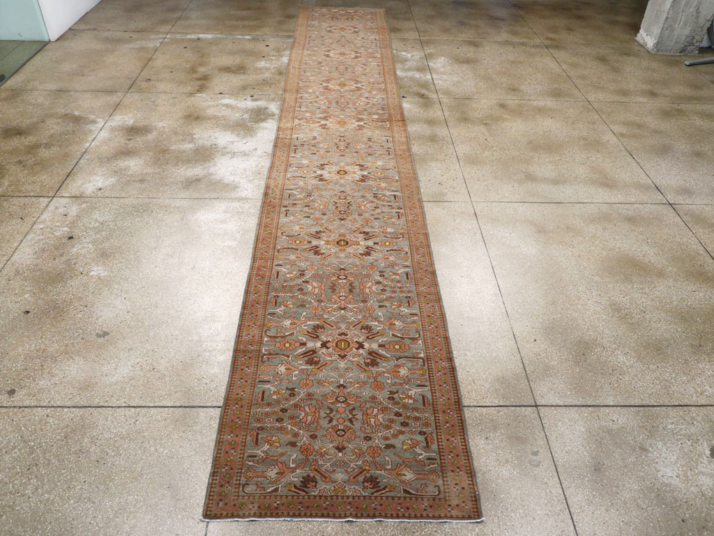Antique Persian Malayer Long Runner, No.29259 - Gsblank